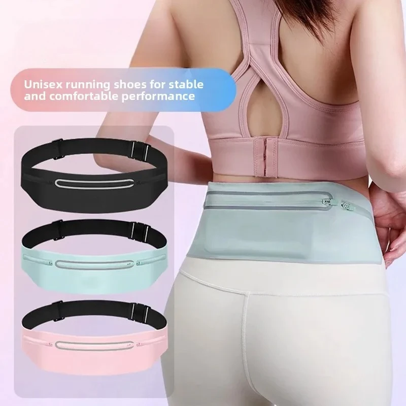 

Ультратонкая водонепроницаемая светоотражающая поясная сумка для бега и марафона, не впитывающая влагу, безопасная, для телефона до 7,5 дюймов, подходит для талий 60-120 см