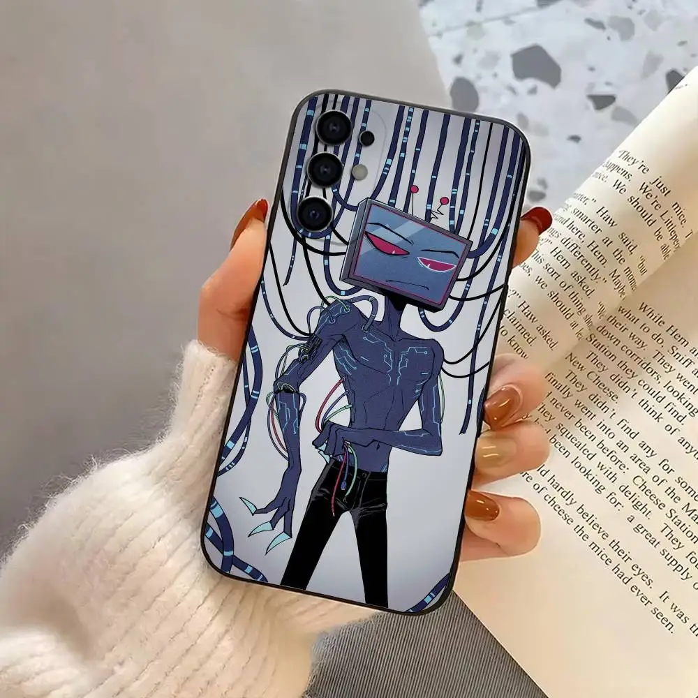 حافظة هاتف H-Hazbins H-Hotels Villain Vox-S لهاتف سامسونج S25، S24، S21، S22، S23، S30، Ultra، S20، Plus، Fe، Lite، Note، 10، غطاء أسود