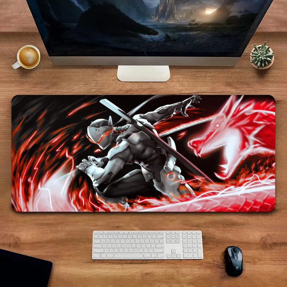 

﻿ MousePad G-Genji O-Overwatc For Office Carpet Natural Rubber Desk Rug Pad PC Accessories Custom Large Gaming Mouse Pad