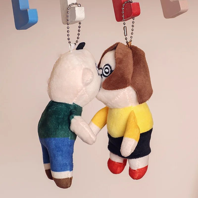 12CM Mooie Bbang Bbang Pluche Sleutelhanger Leuke Yuzhi Zacht Speelgoed Hanger Sleutelhanger Autosleutel Gesp Accessoires Meisje vrouwen Tas hangen Geschenken