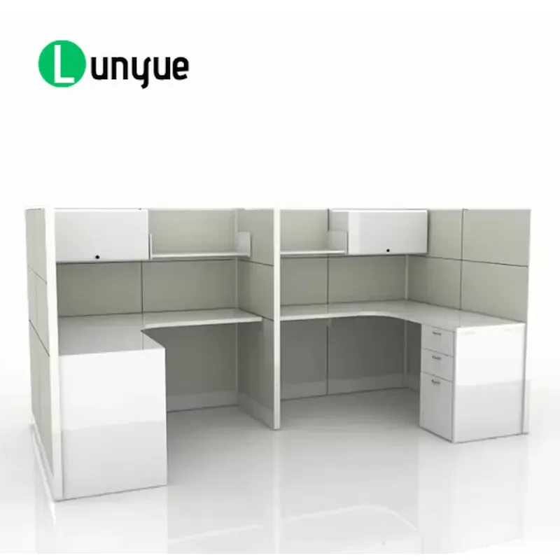 Modern Ergonomic L Shaped Computer Desk Wooden Office Workstation for Collaborative Work Easy to Assemble