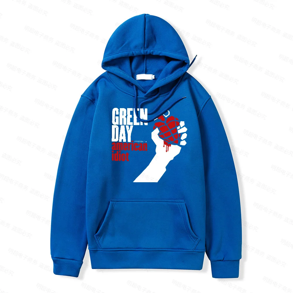 Green Day 'AMERICAN IDIOT ALBUM COVER' Sweatshirt - Nuevo y Oficial Men's Casual Cotton Hoodie Spring Autumn Brand Top