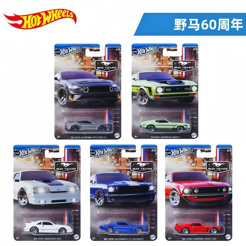 

Hot New Genuine Hot Wheel Car Mustang 60th Anniversary Commemorative Series High Quality Alloy Model Birthday Gifts