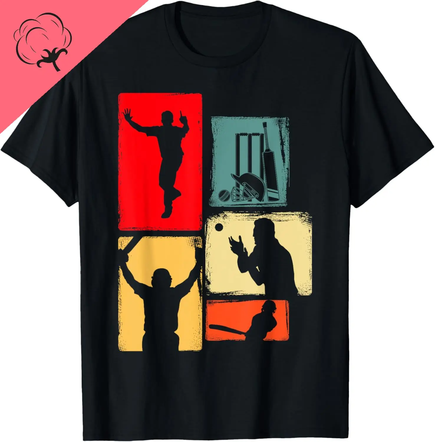 

Футболка для крикета для крикета | Футболка Batsman Bowler в стиле ретро для крикета, летняя уличная одежда унисекс, топы, настраиваемая Camiseta