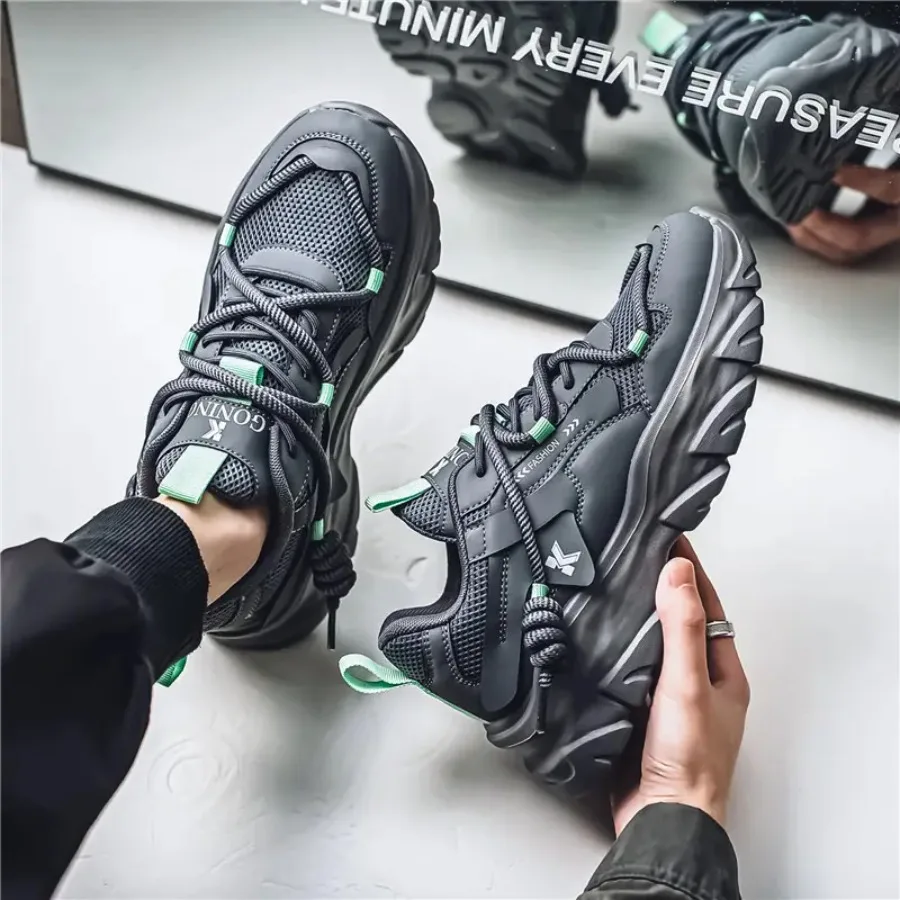 

Мужские кроссовки для скейтбординга - низкие, на шнуровке, с круглым носком, верх из ткани, подошва из ПВХ, подходят для уличной моды, повседневной носки и активного отдыха.