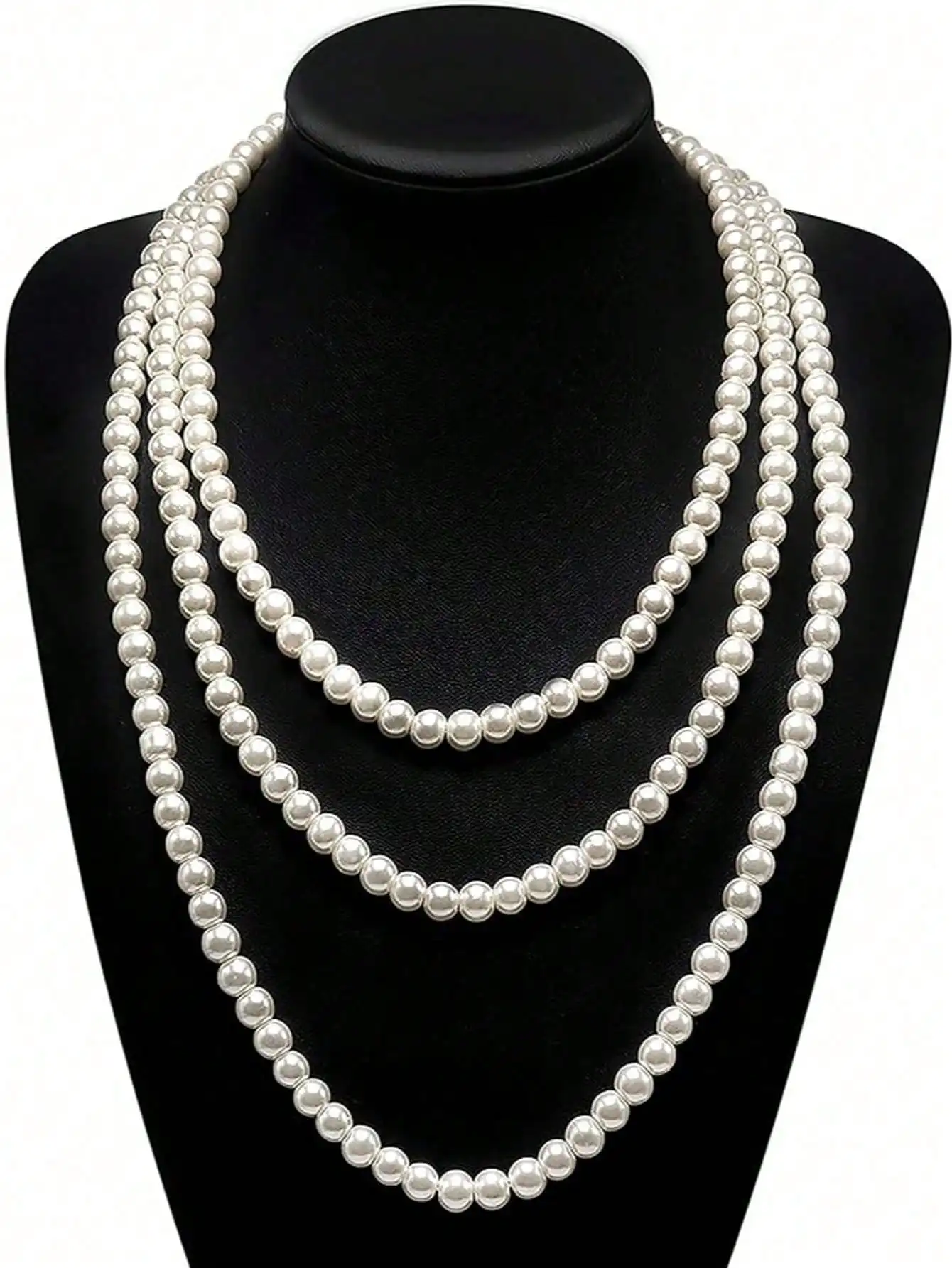 

72-Inch Multi-Layer Pearl Necklace for Women, Elegant Daily Wear & Occasions
