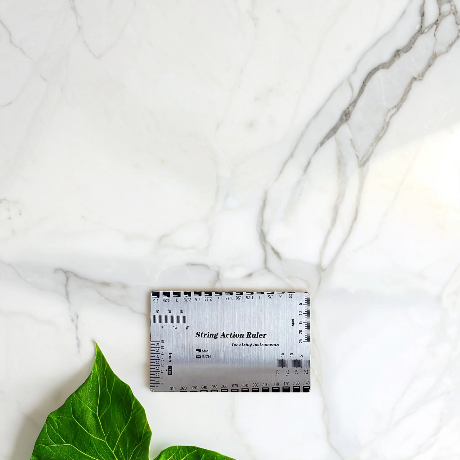 

Guitar String Action Ruler Steel Precision Measuring Tool for Accurate Height Gauge Acoustic Bass Electric Guitar Fretboard