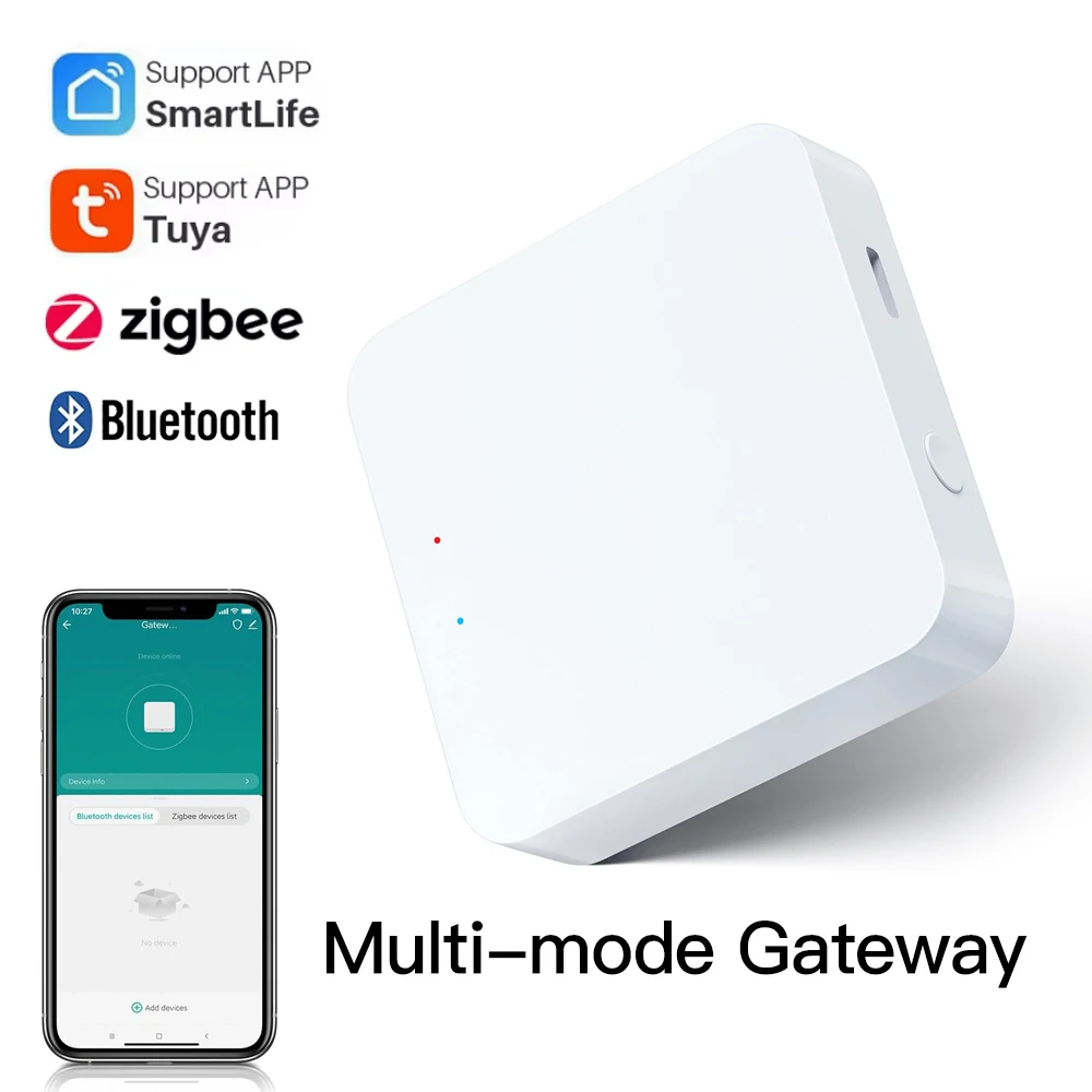 

Smart Multi-mode Gateway ZigBee Bluetooth Mesh Bridge Hub Tuya Smart Life App Remote Control Works With Alexa Google Assistant