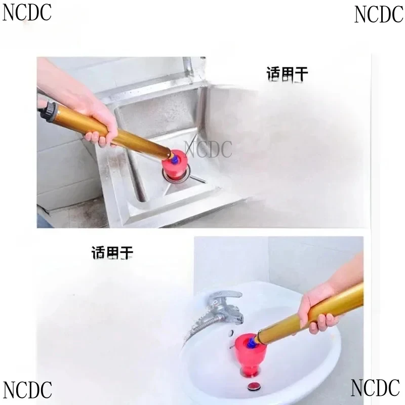 High Pressure Unclogger Heavy Duty Drains Clogged Toilet Bathtubs Sink Drain Clog Remover