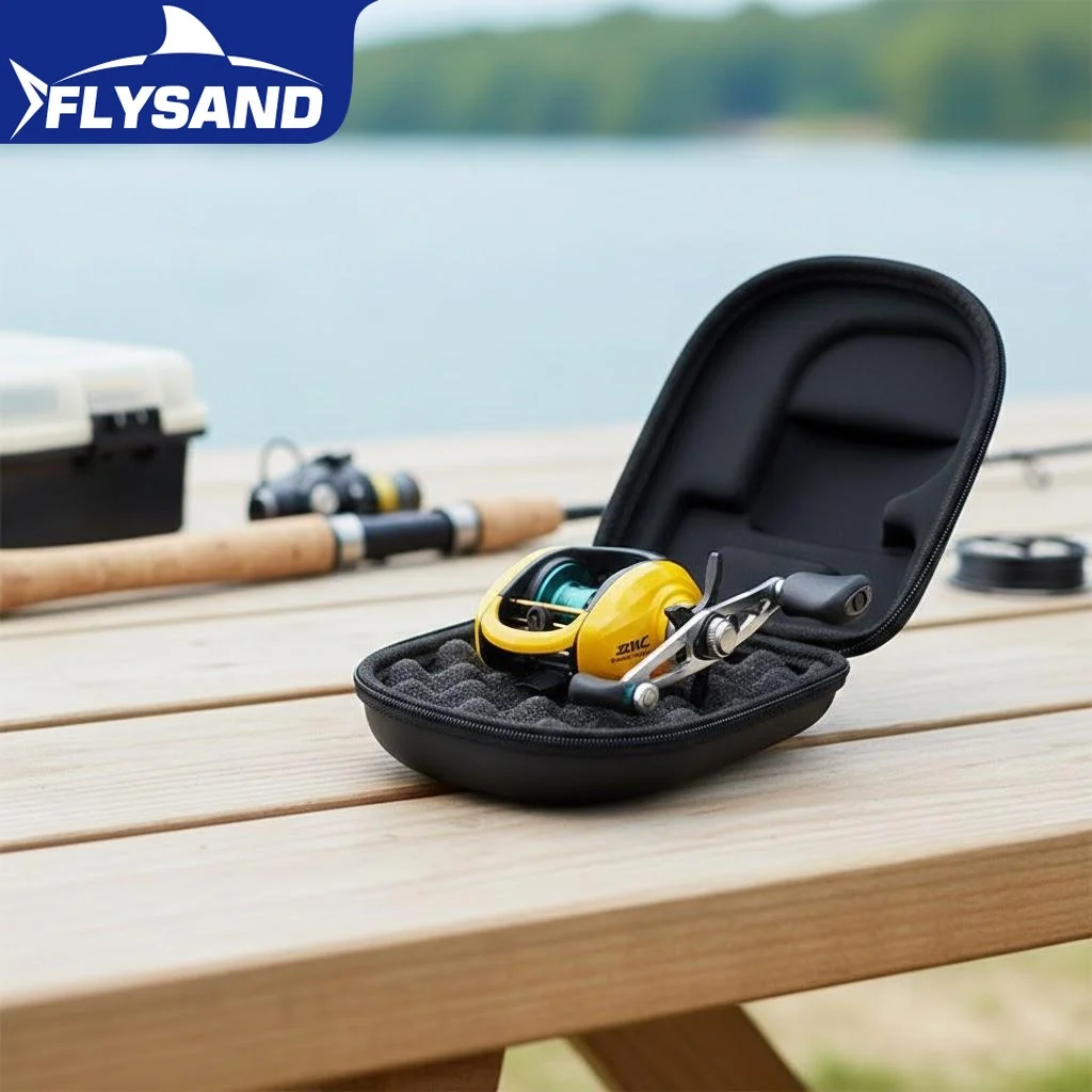 

Portable Waterproof EVA Fishing Reel Cover Hard Shell Protective Case for Baitcasting Tackle Accessories
