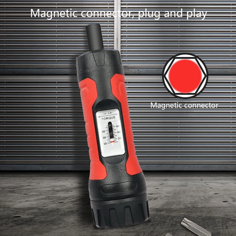 Chave fenda torque ajustável 1/4 "polegadas transparente Sclae aço carbono ABS