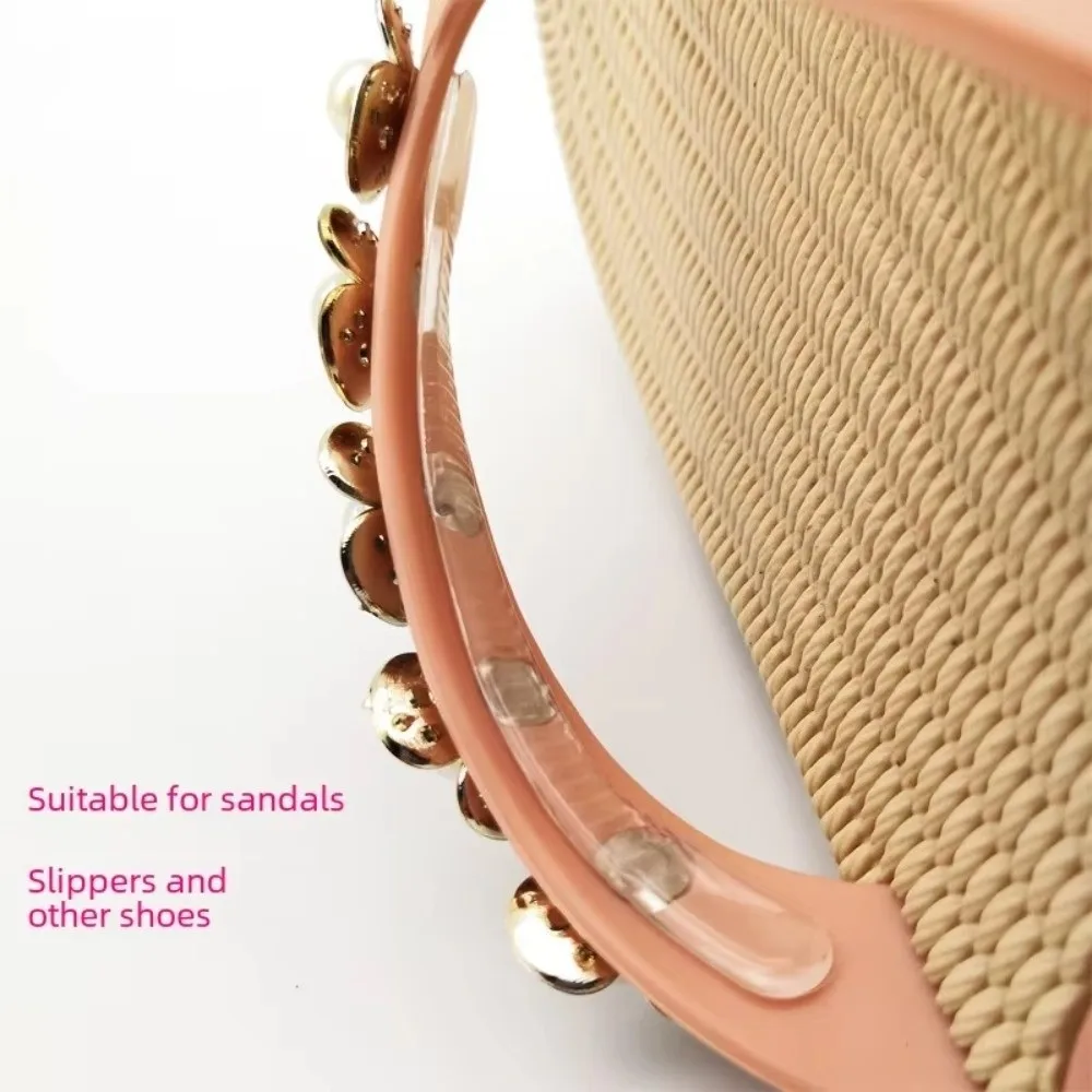 Transparent Silicone Heel Stickers Anti-wear Anti-friction Invisible High Heel Shoe Strap Sticker Soft Thin Strip Heel Strips