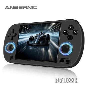 ANBERNIC RG40XX H Retro Elde Taşınabilir Oyun Konsolu 4.0 Inç IPS Ekran Linux Sistemi Dahili 64G TF Kart 5488 Oyun Desteği HD-TV Çıkışı