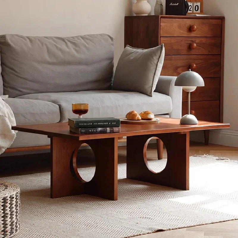 

Modern Wood Coffee Table Center Design Nordic Elegant Neat Living Room Table Minimalist Table Basse Relevable Home Furnitures