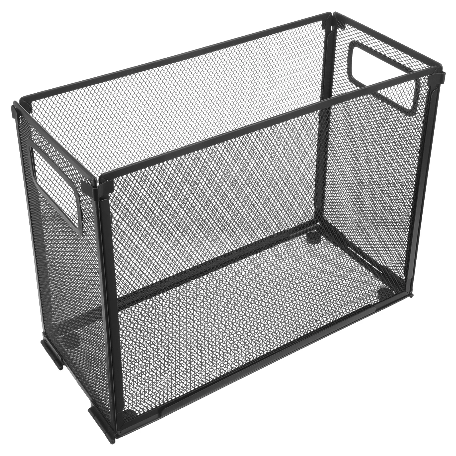 

Desktop Storage Box File Holder For Desk Mesh Organizer Metal File Crate Hanging Document Rack Office Organization