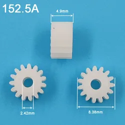 152.5A 0.5M Gear OD8.5mm 15 Tooth Plastic Pinion Motor Parts DIY Repair Accessories 15T 2.5a