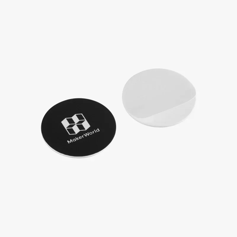 Naklejki na znaczniki NFC Bambu Lab do drukowanych projektów NFC 3D firmy BambuLab Maker World NFC Tag z klejem — zdjęcie produktu 3