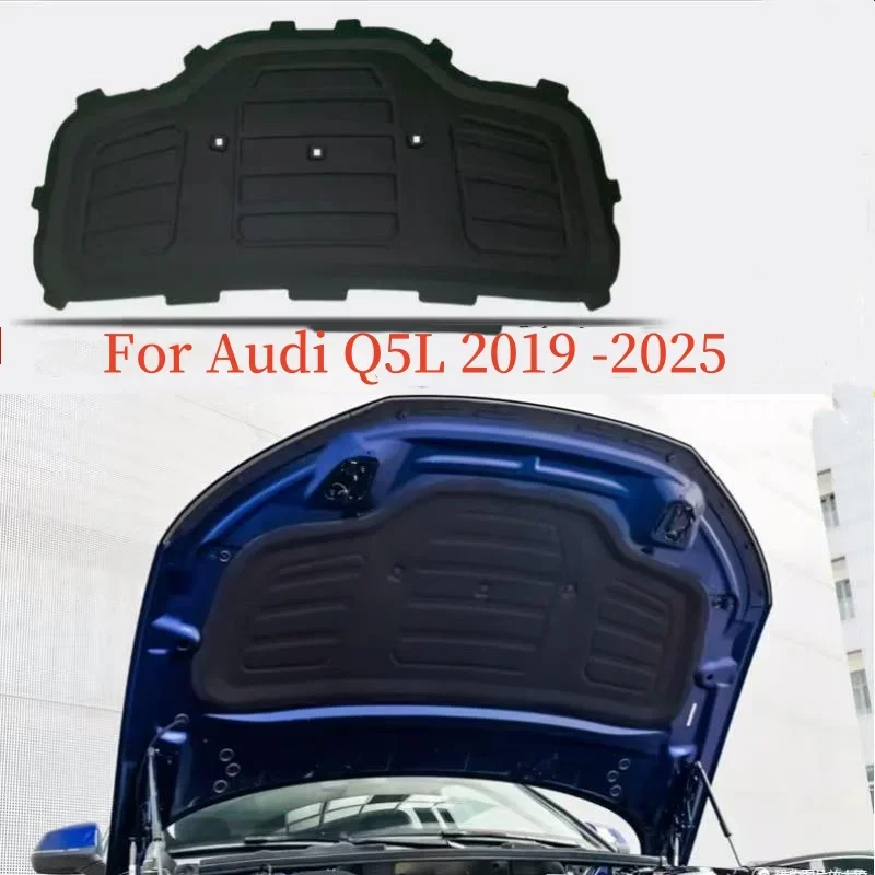 2019 -2025 for Audi Q5 Q5L Auto Hood Engine Sound Heat Insulation Cotton Pad Soundproof Heat Insulation Mat