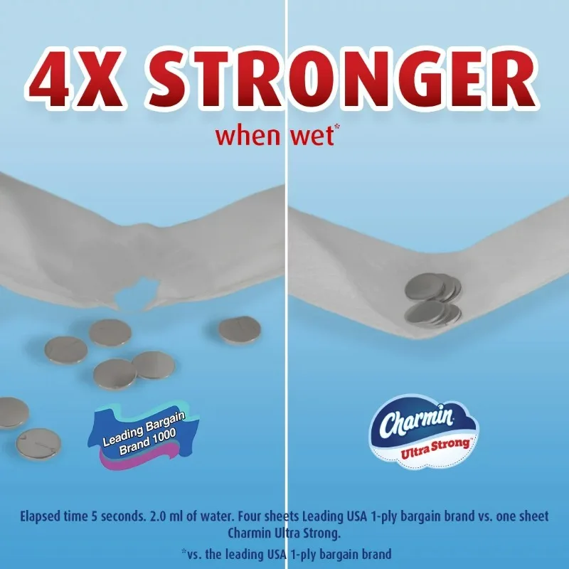 Charmin Ultra Strong Toilet Paper Mega Roll, 242 Sheets per Roll, 30 Count