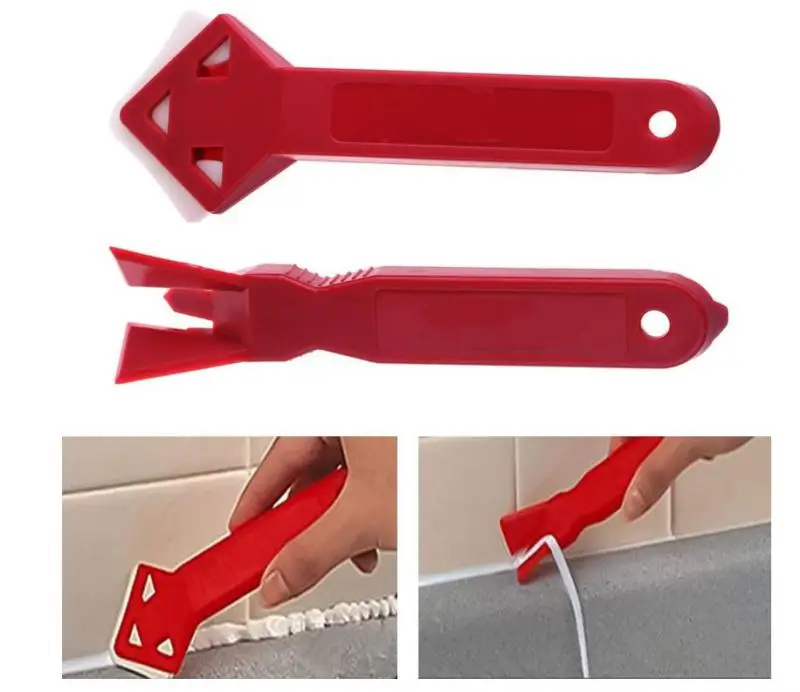 

2pcs/Set Silicone Glass Sealant Remover Tool Kit Set Scraper Caulking Mould Removal Useful Tool For Home Spatula Glue Shovel