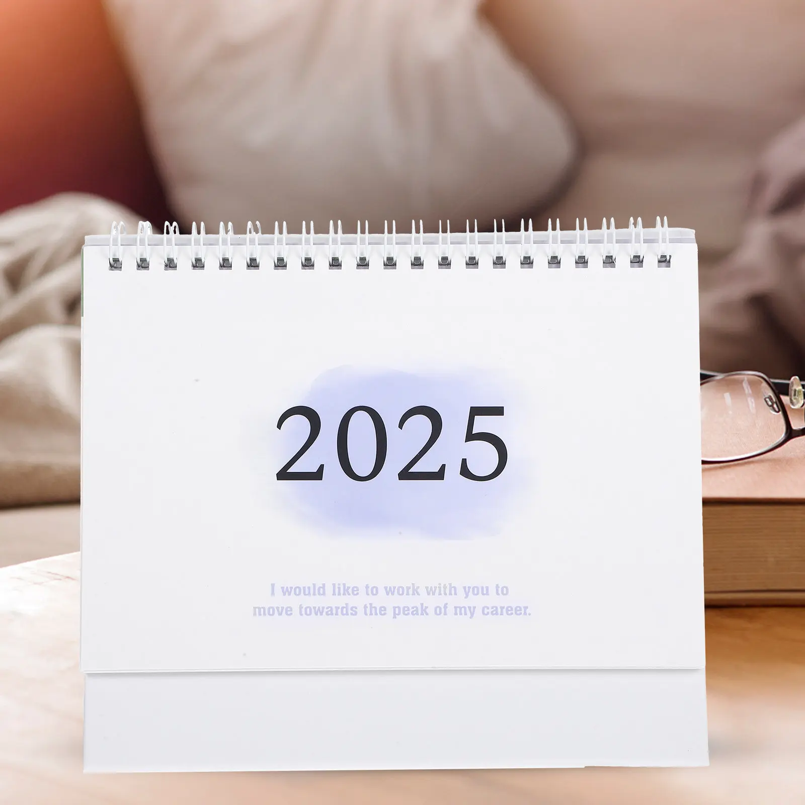 2025 Desk Calendar Modern Standing Monthly Calendar for Office Home Decoration Desktop Organizer Note Tracker Fine Workmanship