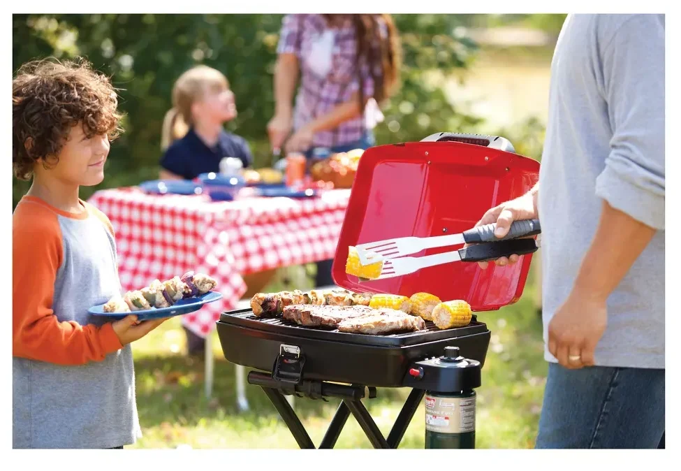 Sportster Propane Grill - Black/Red