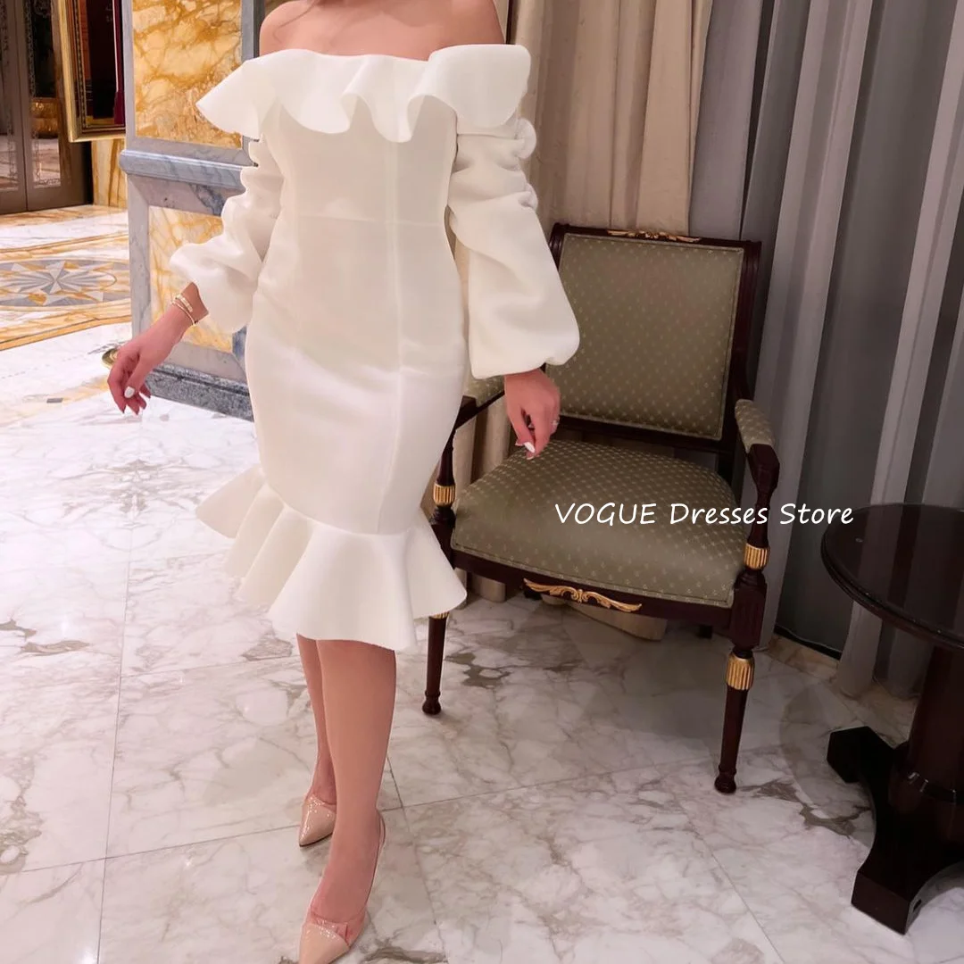 

Fashion Design Long Sleeve Evening Dresses Off the Shoulder Prom Dress Women Wedding Party Gowns فساتين للمناسبات الرسمية