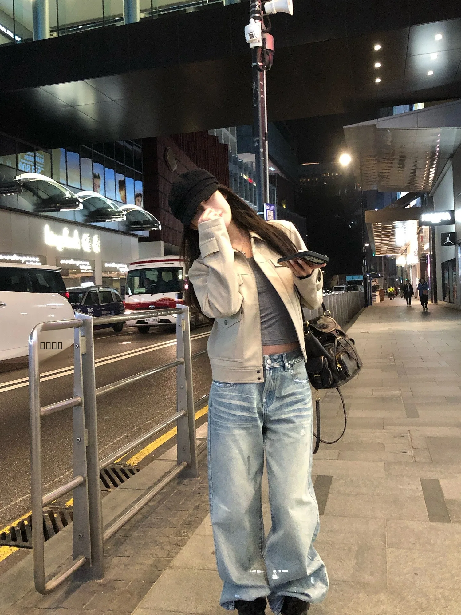 

Handmade Cotton Jeans Straight Leg Casual Women's Jeans 3 Ounces Vintage Blue Spring Comfortable Stretch Denim Pants