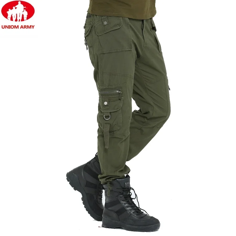 

Brand Clothing Men Baggy ARMY CARGO PANTS Military Style Tactical Pants Combat Pockets Outdoors Multi-pocket Work Trouser Male