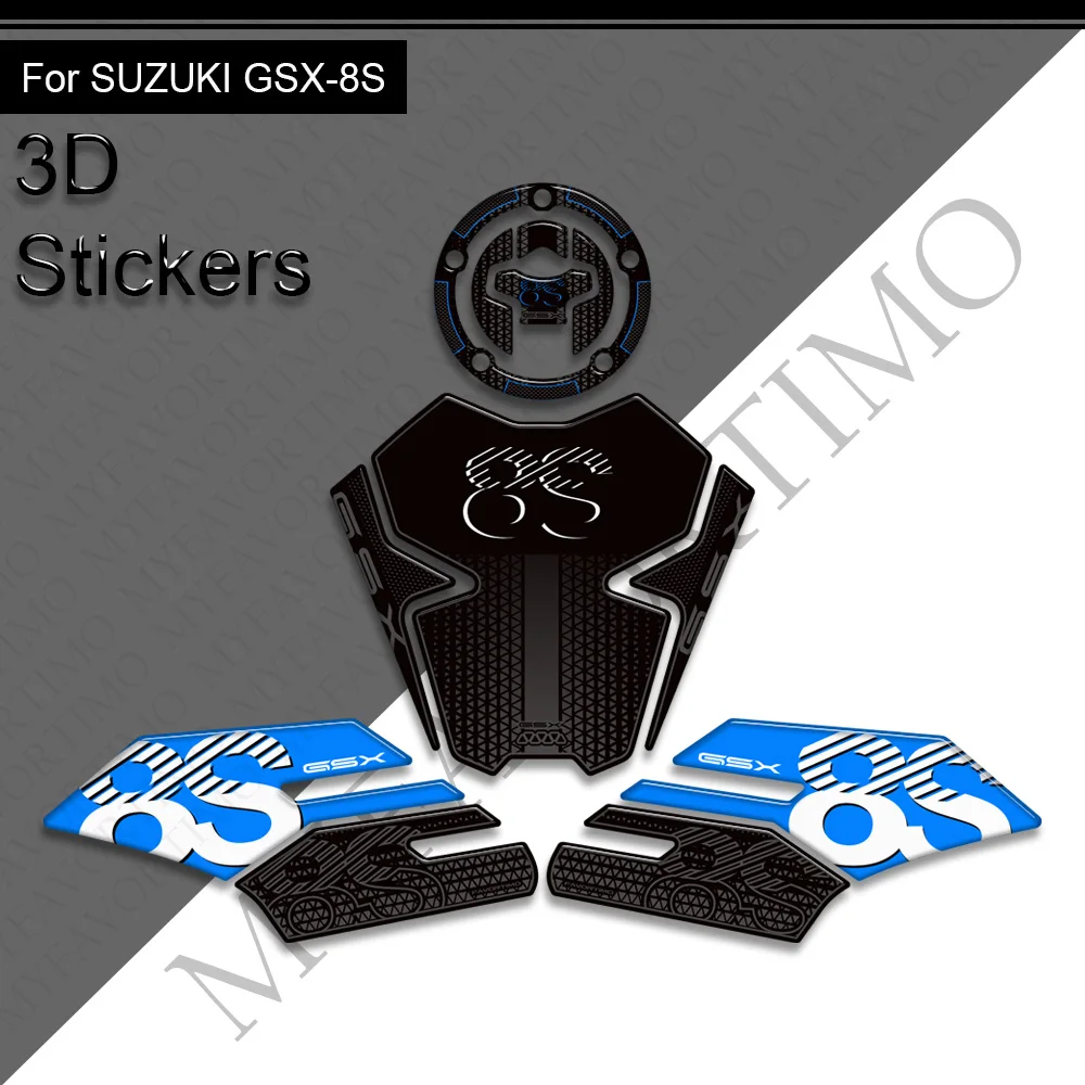 Motocykl do Suzuki GSX-8S GSX 8S GSX8S Tank Pad Side Grips Gas Fuel Oil Kit Knee Fairing Fender Stickers Protector 2023-2025