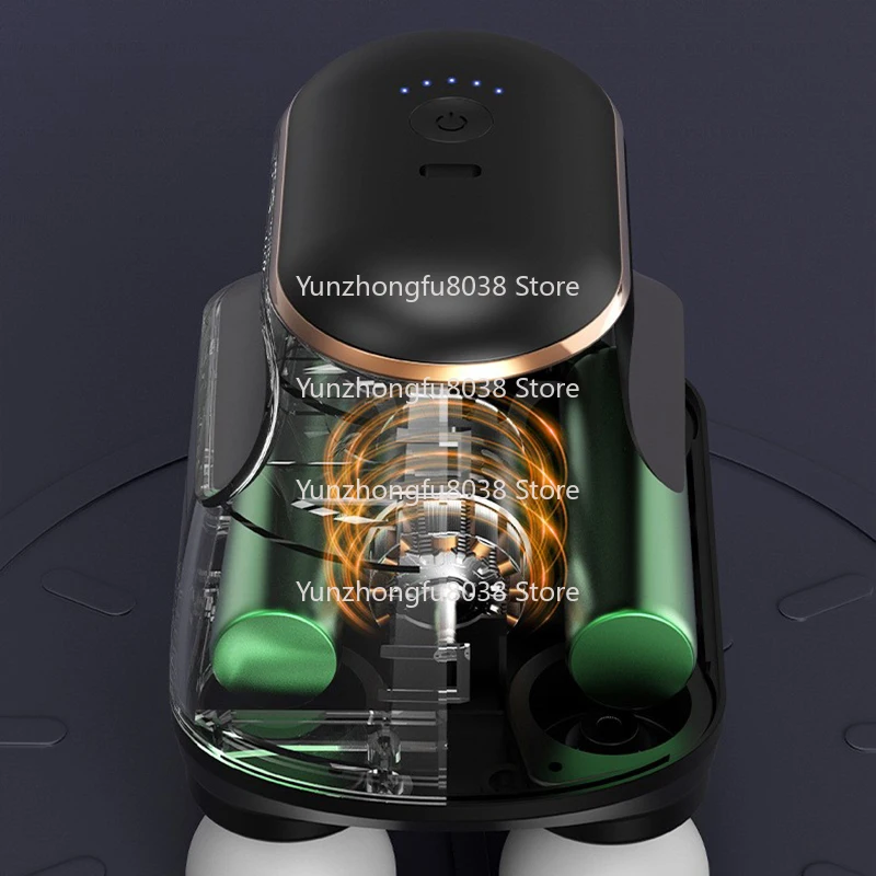 

Portable Professional Muscle Massager Gun Four-head High Frequency Neck Shoulder Waist Massage Machine