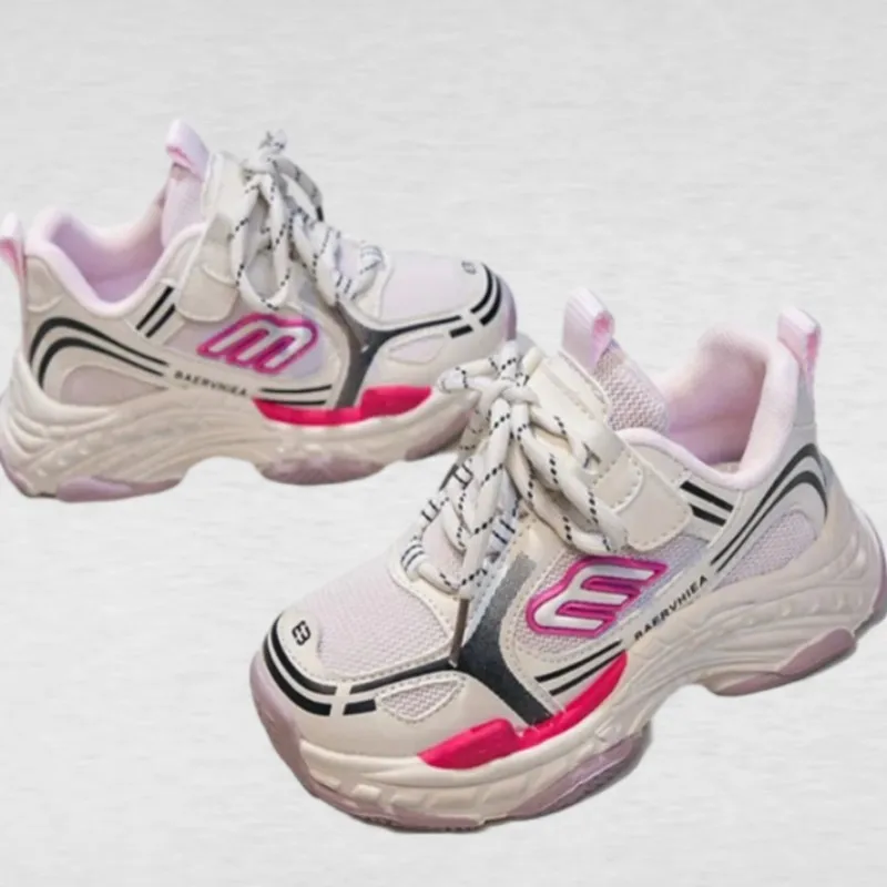 2026 New Thick - Soled Height - Increasing boys girls Sneakers, Retro Style Mesh Breathable Versatile Casual Shoes