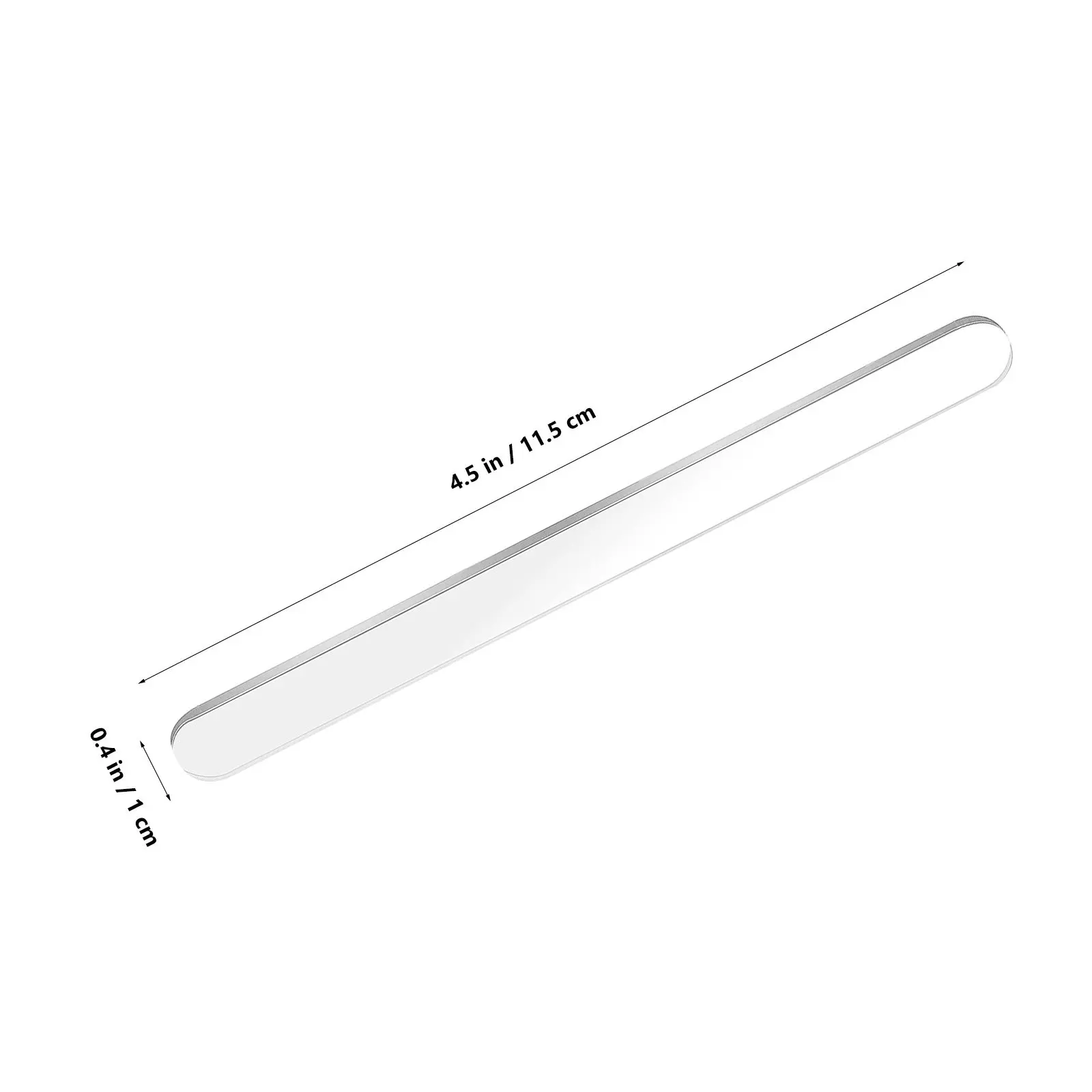 20Pcs Premium Acrylic Reusable Ice Cream Sticks Clear Craft Sticks for Cake Pops DIY Desserts Baking Lollipop Making Supplies