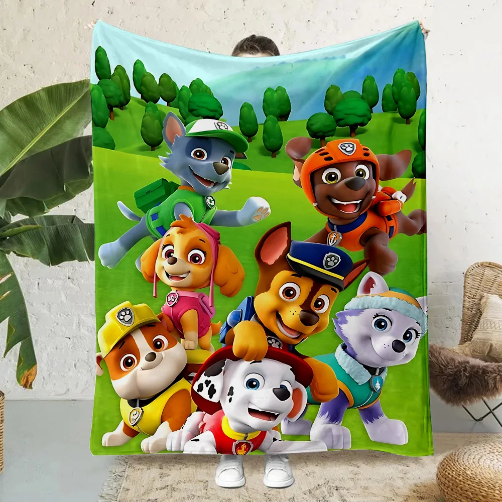 Hot Animation Patrols Printed Blanket Picnic Blankets Warm Blanket Soft and Comfortable PAWs Blanket Home Travel Birthday Gift