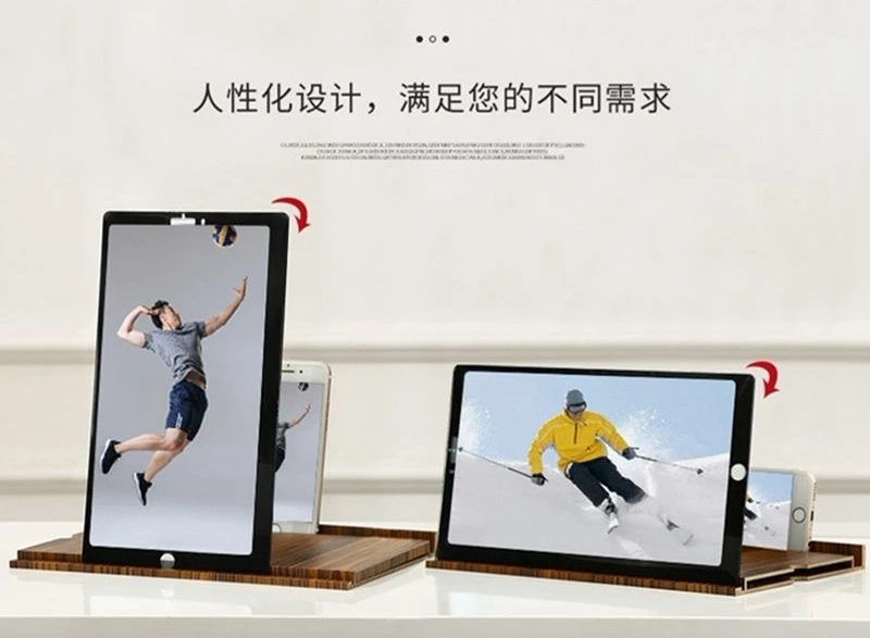 

Увеличитель экрана для мобильного телефона, ультрачеткий, 24K, защита глаз, защита от синего света, держатель для телефона, универсальная лупа