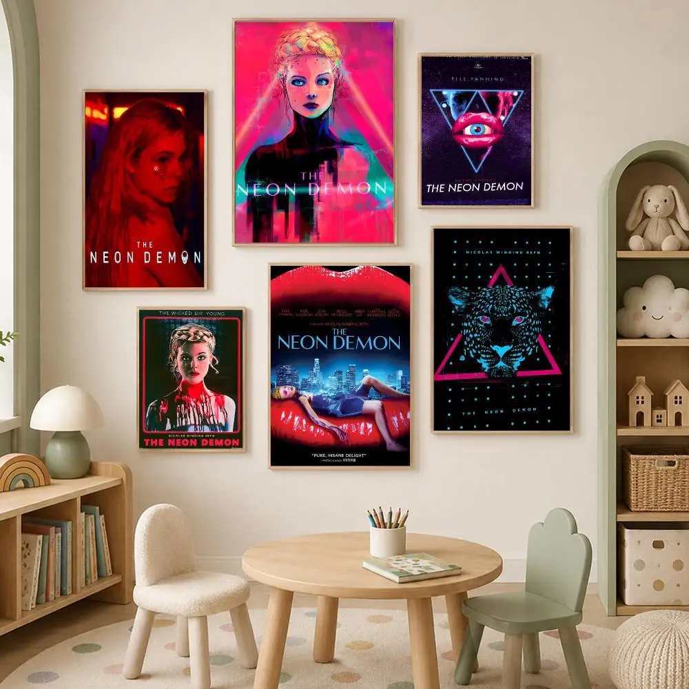 Thriller Movie The Neon Demon Poster Self-Stick HD PP paper Wall Art Poster, Waterproof Decor for Bedroom, Living Room