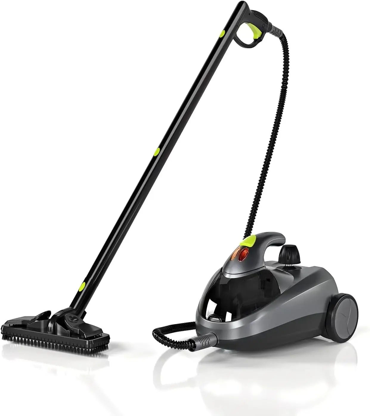 

Мощный пароочиститель - 1500 Вт, многофункциональный ручной отпариватель для пола с 22 насадками, шнур 5 м, для дома и детейлинга автомобилей