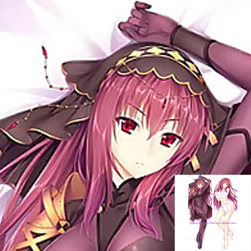 

Anime Pillow Cover Dakimakura Scathach 2 Side Printed Hugging Pillowcase Cushion Cover Bedding Decor
