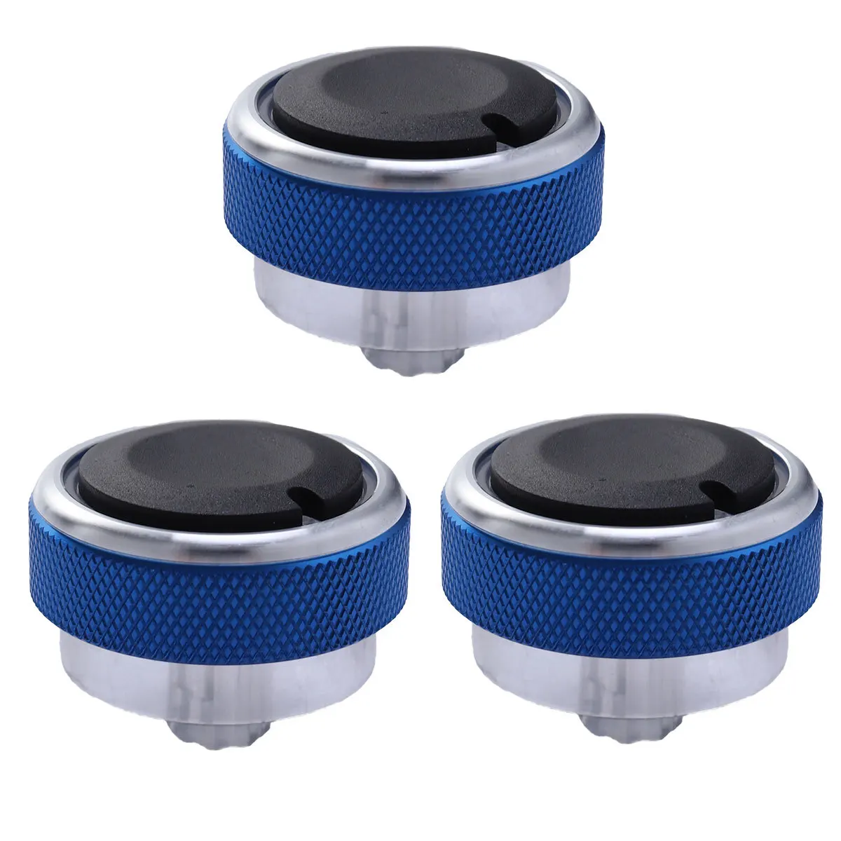 

3Pcs Air Conditioning Control Knob Blue Interior Ring Light for Focus 2 3 2005-2014 Mondeo Easy Install Replacement
