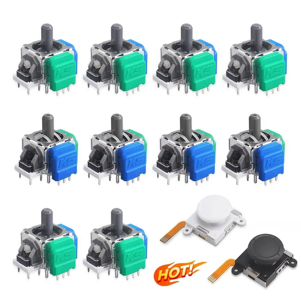 Anti-Drift TMR Elektromagnetischer Joystick Hochpräziser Langlebiger ThumbStick 3D Analog für PS5/PS4/Xbox/Switch Pro