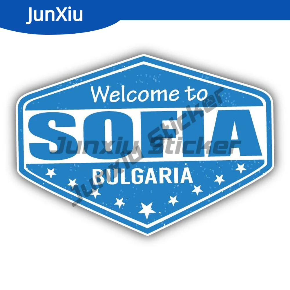 

Sofia City Sticker Bulgaria Travel Stamp Exterior Car Decal For Suv Bodywork Guitar Motorcycle Helmet Pickup Bumper Cover Scratc