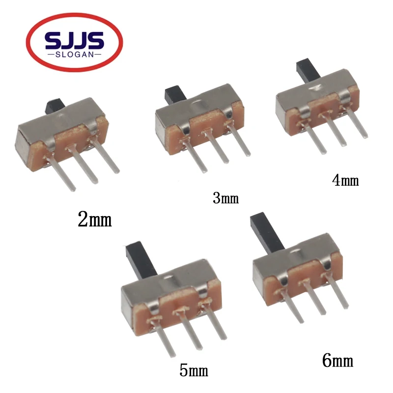 【100-20-шт】мини-ползунковый-переключатель-прерывателя-ss12d0-3-контактный-1p2t-2-позиционный-высококачественный-тумблер-Длина-ручки-2-3-4-5-6-мм