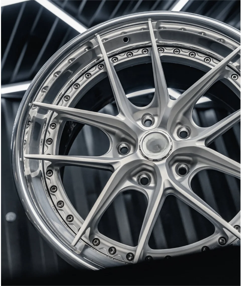 Customized 3 Piece 16 17 18 19 20 21 22 Inch Forged Racing Rims  9J 10J  10.5J  11J 11.5J Wheel Hubs 6061-T6