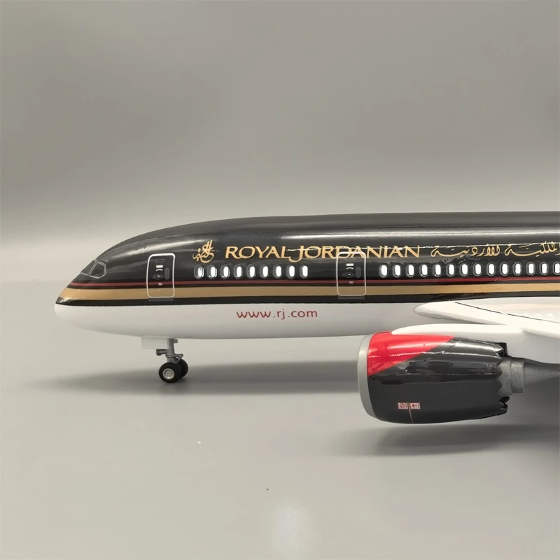 47CM B787 Dreamliner Jordan Air Airline Plane Model 1/130 Scale Resin Diecast Airplanes Collection Ornaments Gift