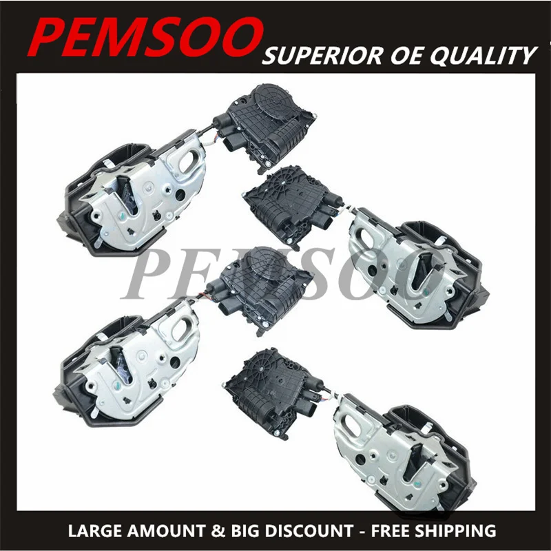 51227167587 51227167588 51217167579  4pcs Front & Rear Left+Right Soft Close Door Lock Mechanism Actuator for BMW