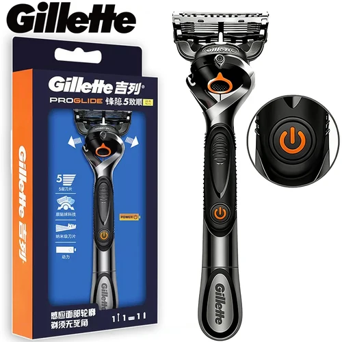 Imagen 1 del producto Maquinilla de Afeitar Gillette Fusion5 ProGlide Shield para Hombre, con Batería, Mango FlexBall y Recortadora de Precisión
