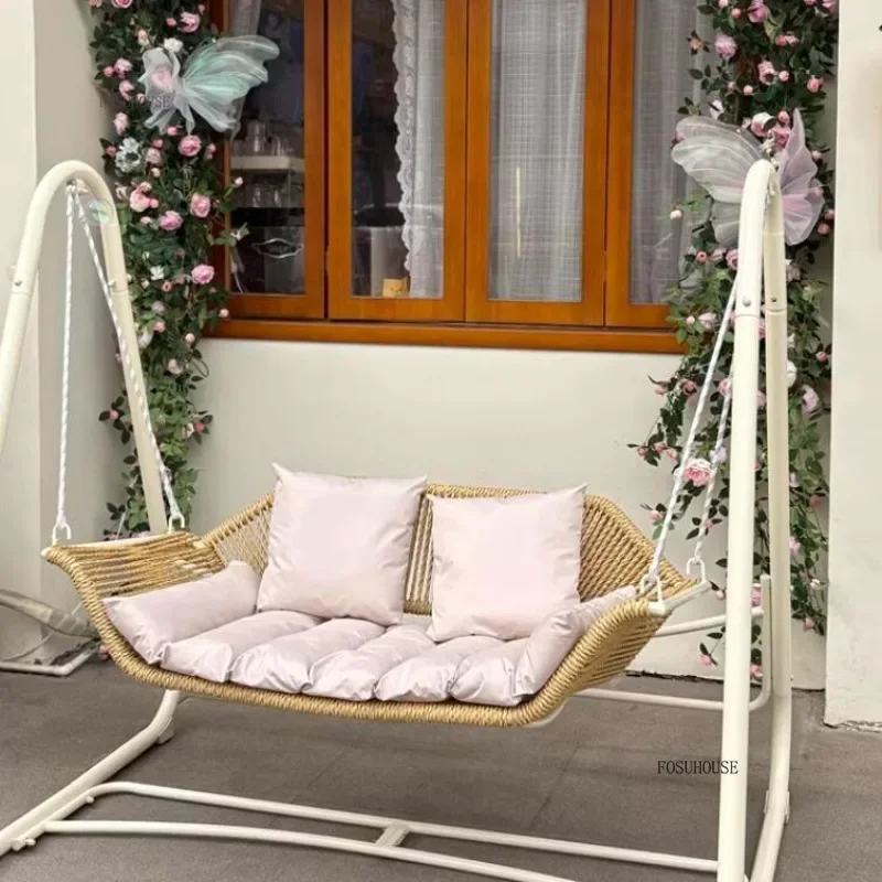 

Садовые качели для балкона, уличные подвесные кресла-корзины, качели для патио, садовые качели-люльки для террасы, уличная мебель H