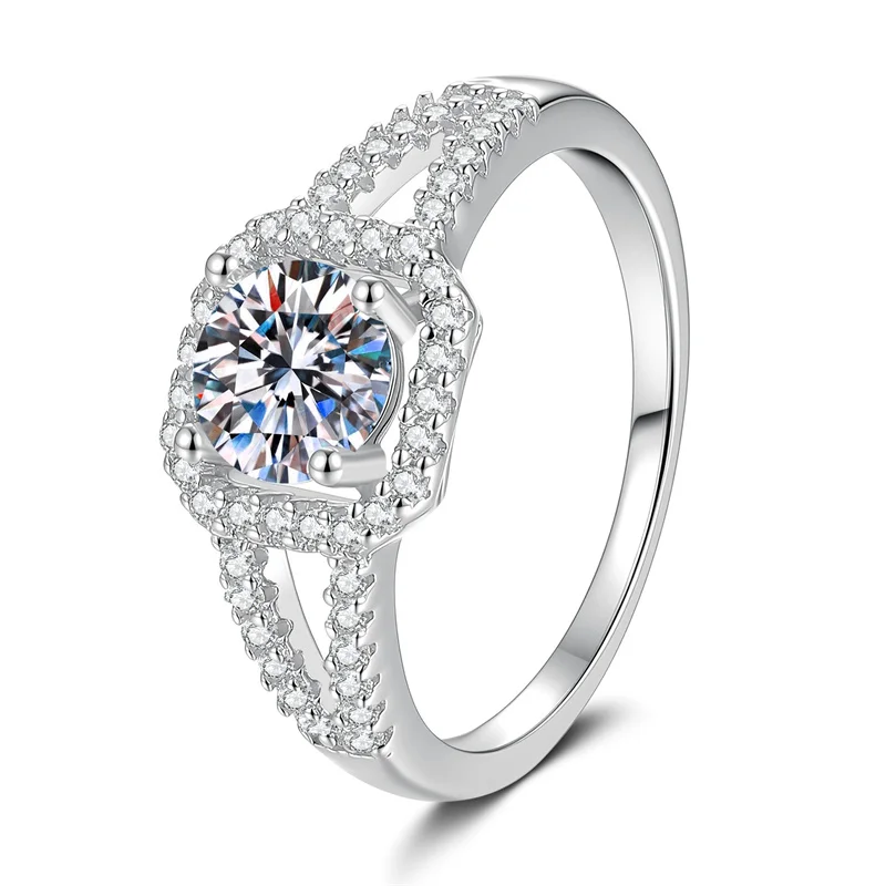 

JR092 Lefei Модное роскошное классическое кольцо с бриллиантами и муассанитом, полое квадратное кольцо для женщин, из стерлингового серебра 925 пробы, ювелирное украшение для вечеринок