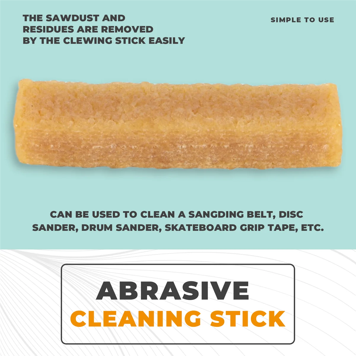 AAAF Abrasive Cleaning Glue Stick Sanding Belt Band Drum Cleaner Sandpaper Cleaning Eraser for Belt Disc Sander C