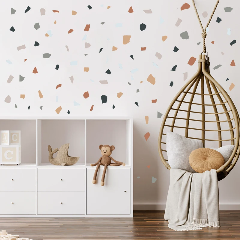 

Multi-color Marble Irregular Wall Stickers Self-adhesive DIY for Living Room Bedroom Porch Decoration Wall Decals